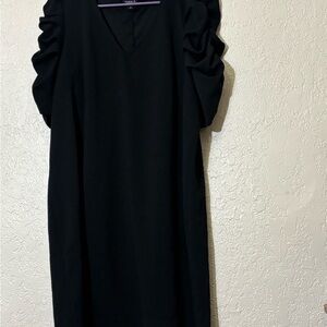 Torrid 3 Elegant Black Dress with Ruffle Sleeves